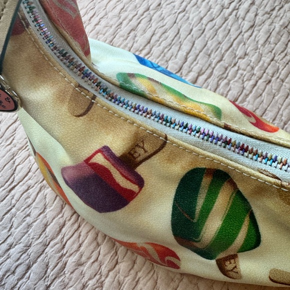 Vintage Y2K Dooney & Bourke Ice Cream/ Popsicles Shoulder Bag, Rainbow Zip🍦 - Picture 7 of 13